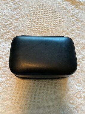 Black Velvet Travel Jewelry Case with Ring Rolls
